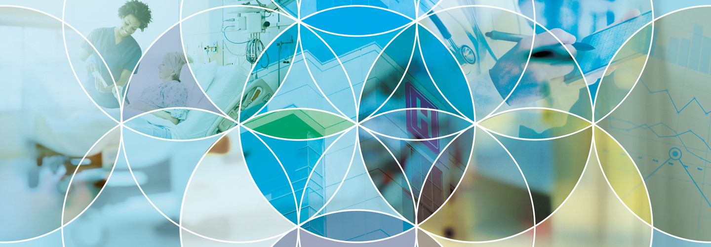 hospital scenes with kaleidoscope effect