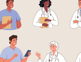 Illustration of healthcare workers
