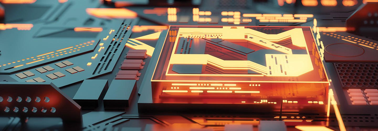 Graphic of quantum computing depiction