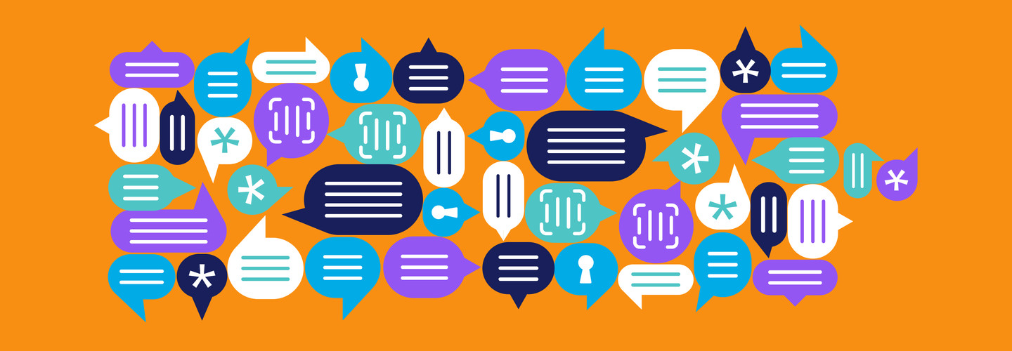 speech bubbles illustration