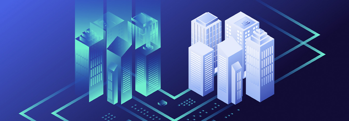Digital Twins Technology Illustration