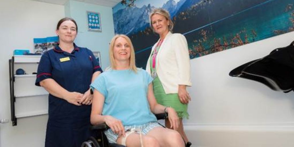 Le financement du Grace Trust crée un espace spa apaisant pour les patients atteints de lésions médullaires lors du Mois RJAH